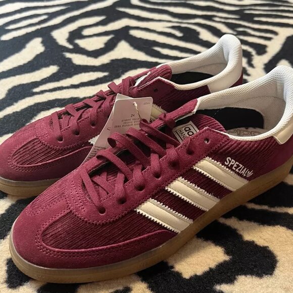 NWT Adidas Handball Spezial W Sneakers Corduroy Shadow Red Size Women’s 7 - Picture 9 of 11